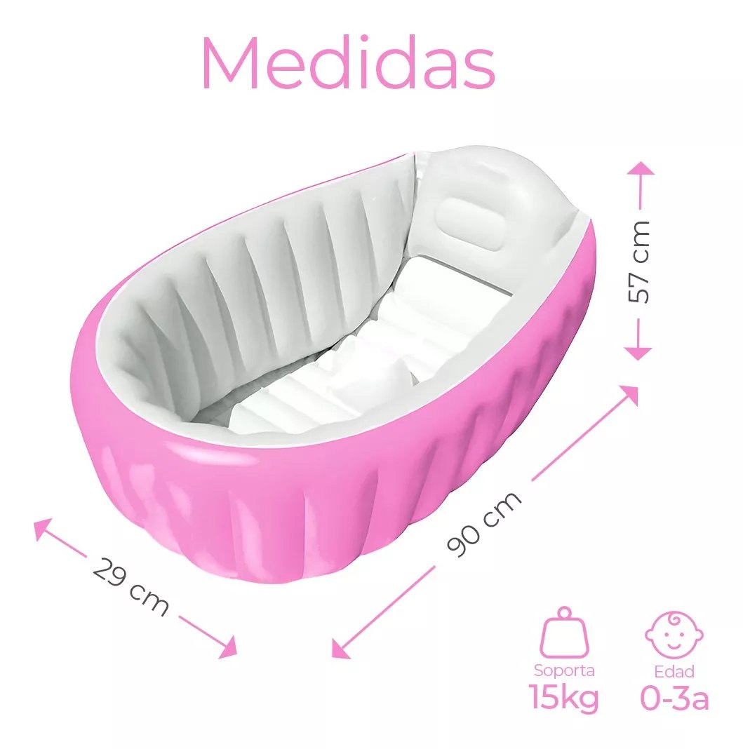 Vista 4 de Tapete, Bañera Plegable para Bebe - COLOR: NIÑO